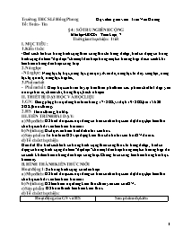 Giáo án Đại số 7 - Tuần 22 - Trần Văn Hương