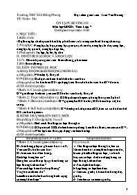 Giáo án Đại số 7 - Tuần 23 - Trần Văn Hương