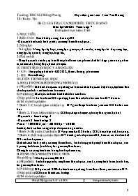 Giáo án Đại số 7 - Tuần 24 - Trần Văn Hương