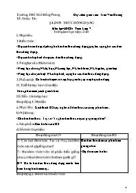 Giáo án Đại số 7 - Tuần 26 - Trần Văn Hương