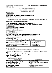 Giáo án Đại số 7 - Tuần 28 - Trần Văn Hương