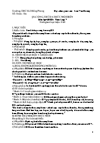 Giáo án Đại số 7 - Tuần 29 - Trần Văn Hương