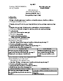 Giáo án Đại số 7 - Tuần 31 - Năm học 2021-202