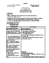 Giáo án Đại số 7 - Tuần 32 - Năm học 2021-202