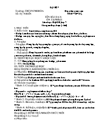 Giáo án Đại số 7 - Tuần 33 - Năm học 2021-202