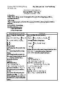 Giáo án Đại số 7 - Tuần 33 - Trần Văn Hương