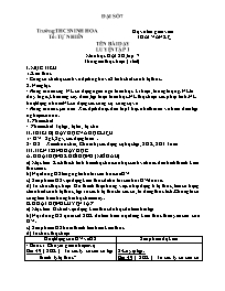 Giáo án Đại số 7 - Tuần 6 - Năm học 2021-2022
