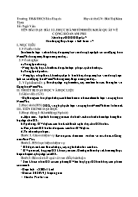 Giáo án Địa lí 7 - Tuần 17+18 - Năm học 2023-