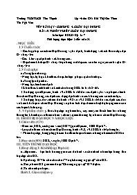 Giáo án Địa lí 7 - Tuần 23 - Năm học 2023-202