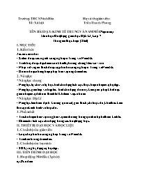 Giáo án Địa lí 7 - Tuần 26 - Trần Thanh Phong