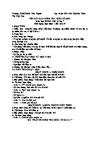 Giáo án Địa lí 7 - Tuần 27 - Năm học 2023-202