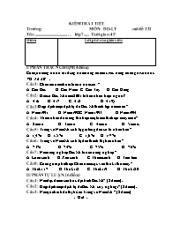 Giáo án Địa lí 7 - Tuần 27 - Trần Thanh Phong