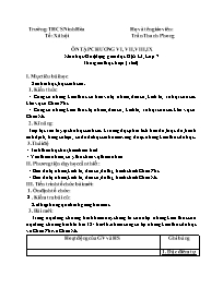 Giáo án Địa lí 7 - Tuần 29 - Trần Thanh Phong