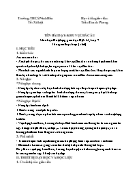 Giáo án Địa lí 7 - Tuần 32 - Trần Thanh Phong