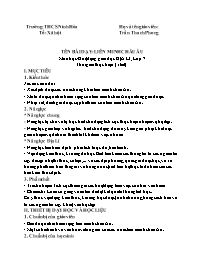 Giáo án Địa lí 7 - Tuần 34, Bài: Liên minh Ch