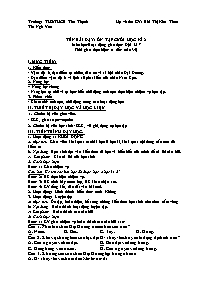 Giáo án Địa lí 7 - Tuần 34 - Năm học 2023-202