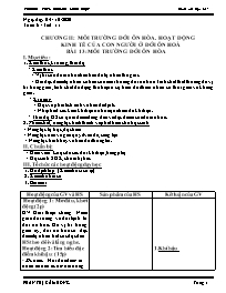 Giáo án Địa lí 7 - Tuần 6 - Năm học 2020-2021