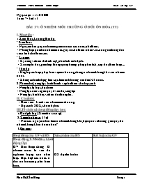 Giáo án Địa lí 7 - Tuần 7 - Năm học 2020-2021
