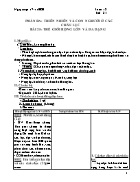 Giáo án Địa lí Lớp 7 - Tuần 12 - Năm học 2020