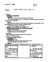 Giáo án Địa lí Lớp 7 - Tuần 13 - Năm học 2020