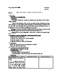 Giáo án Địa lí Lớp 7 - Tuần 4 - Năm học 2020-