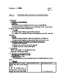 Giáo án Địa lí Lớp 7 - Tuần 7 - Năm học 2020-