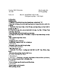 Giáo án Địa lí Lớp 7+8 - Tuần 26 - Tô Phụng H
