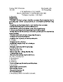 Giáo án Địa lí Lớp 7+8 - Tuần 33 - Tô Phụng H