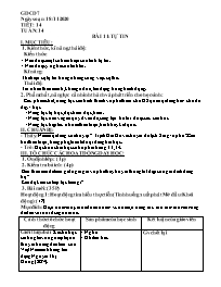 Giáo án GDCD 7 - Tiết 14, Bài 11: Tự tin - Nă