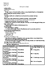 Giáo án GDCD 7 - Tiết 15: Ôn tập cuối kì