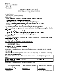 Giáo án GDCD 7 - Tiết 18: Thực hành ngoại khó