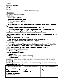 Giáo án GDCD 7 - Tiết 2, Bài 2: Trung thực -