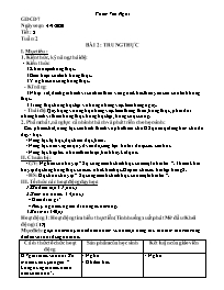 Giáo án GDCD 7 - Tiết 2, Bài 2: Trung thực - 