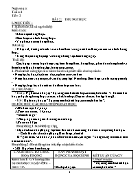 Giáo án GDCD 7 - Tiết 2, Bài 2: Trung thực - 