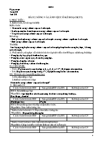 Giáo án GDCD 7 - Tiết 20, Bài 12: Sống và làm