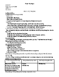 Giáo án GDCD 7 - Tiết 3, Bài 3: Tự trọng - Nă