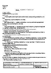 Giáo án GDCD 7 - Tiết 4, Bài 4: Đạo đức và kỉ