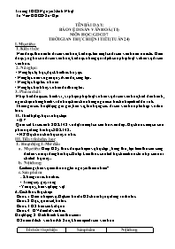 Giáo án GDCD 7 - Tuần 24, Bài: Bảo vệ di sản 