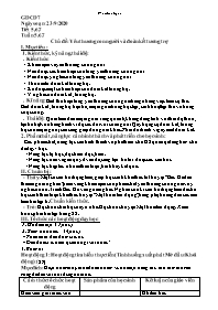 Giáo án GDCD 7 - Tuần 5-7, Chủ đề: Yêu thương