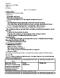 Giáo án GDCD Lớp 7 - Tiết 3, Bài 3: Tự trọng