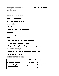 Giáo án Giáo dụ thể chất 7 - Tuần 17 - Mã Đồn