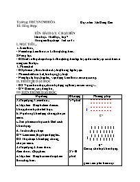 Giáo án Giáo dụ thể chất 7 - Tuần 21 - Mã Đồn