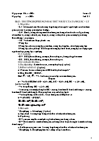 Giáo án Hình học 7 - Tuần 12 - Năm học 2021-2022
