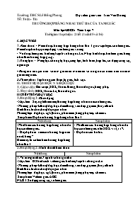 Giáo án Hình học 7 - Tuần 15+16 - Trần Văn Hư