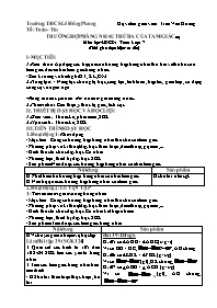 Giáo án Hình học 7 - Tuần 19 - Trần Văn Hương