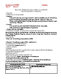 Giáo án Hình học 7 - Tuần 27 - Năm học 2018-2