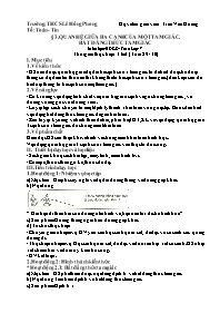 Giáo án Hình học 7 - Tuần 29+30 - Trần Văn Hương