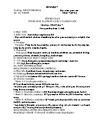 Giáo án Hình học 7 - Tuần 30 - Năm học 2021-2