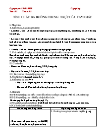 Giáo án Hình học 7 - Tuần 32 - Năm học 2018-2