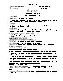 Giáo án Hình học 7 - Tuần 33 - Năm học 2021-2